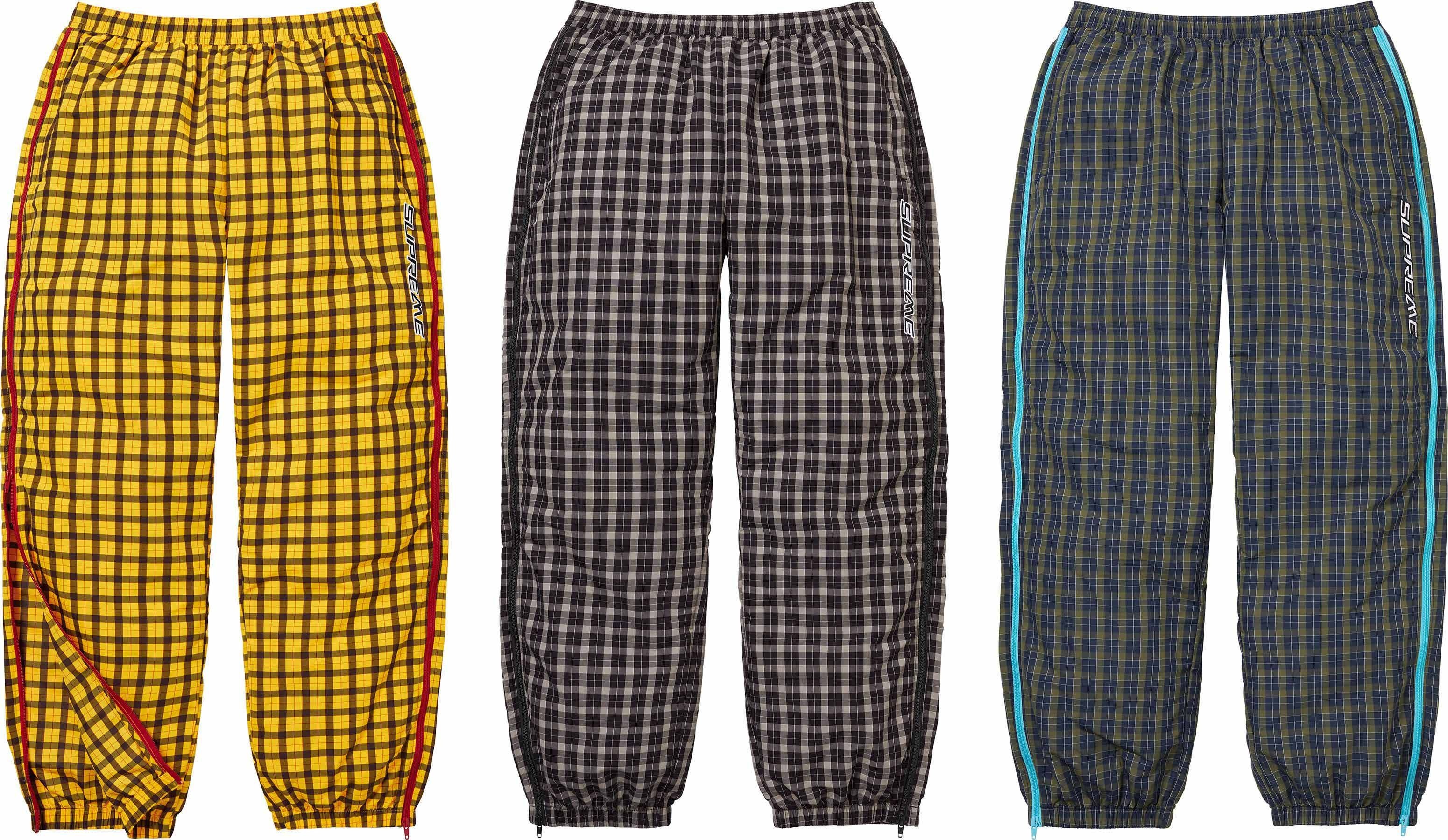 Plaid Warm Up Pant